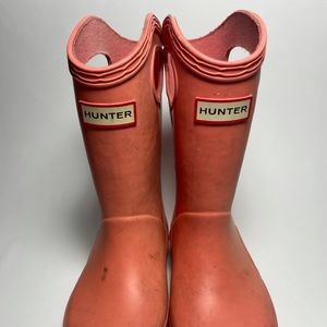 Hunter boots girls size 10